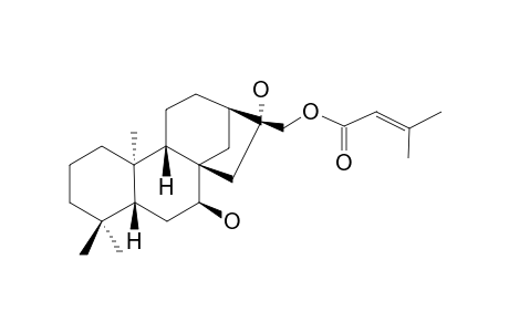 SCULPONEATIN-N;17-(3-METHYL-2-BUTENOYL)-ENT-KAURANE-7-ALPHA-16-BETA-DIOL