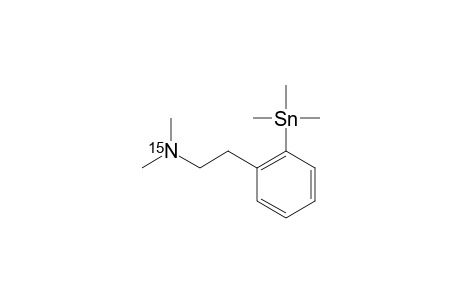 [(15)N]-N,N-DIMETHYL-2-(2-TRIMETHYLSTANNYLPHENYL)-ETHYLAMINE