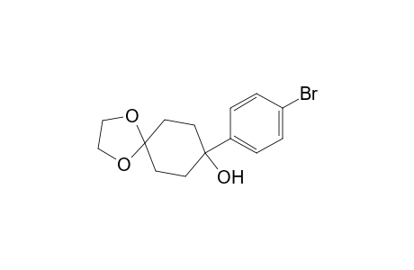 8-(4-bromophenyl)-1,4-dioxaspiro[4.5]decan-8-ol