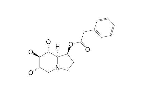 1-O-(PHENYLACETYL)-(1S,6S,7R,8R,8AR)-1,6,7,8-TETRAHYDROXYOCTAHYDROINDOLIZINE;1-O-(PHENYLACETYL)-CASTANOSPERMINE