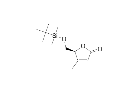 (S)-5-TERT.-BUTYLDIMETHYLSILYLOXYMETHYL-4-METHYL-2(5H)-FURANONE