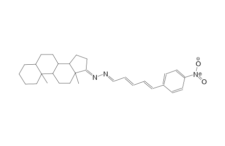 2,4-pentadienal, 5-(4-nitrophenyl)-, androstan-17-ylidenehydrazone,(1E,2E,4E)-