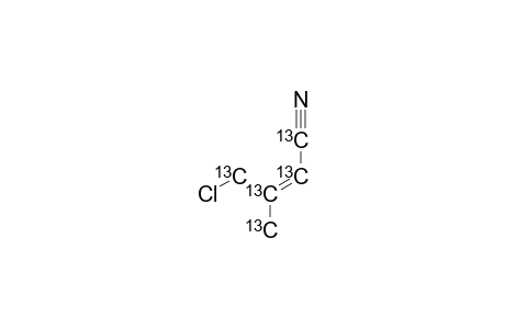 TRANS-[U-(13)C(5)]-4-CHLORO-3-METHYL-2-BUTENENITRILE