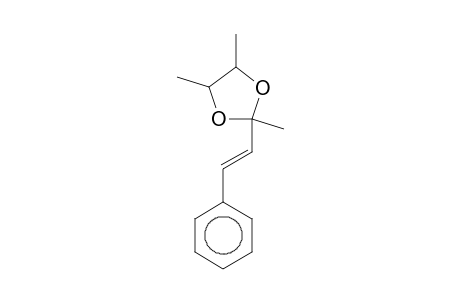 1,3-DIOXOLANE, 2,4,5-TRIMETHYL-2-trans-STYRYL-, trans-