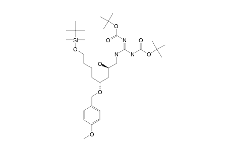 (-)-(2S,4R)-1-[N',N''-BIS-(TERT.-BUTOXYCARBONYL)-GUANIDINO]-8-(TERT.-BUTYLDIMETHYLSILOXY)-4-(PARA-METHOXYBENZYLOXY)-OCTAN-2-OL