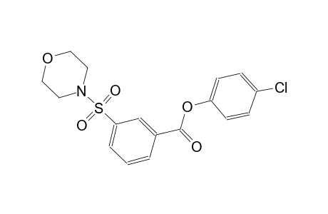 benzoic acid, 3-(4-morpholinylsulfonyl)-, 4-chlorophenyl ester