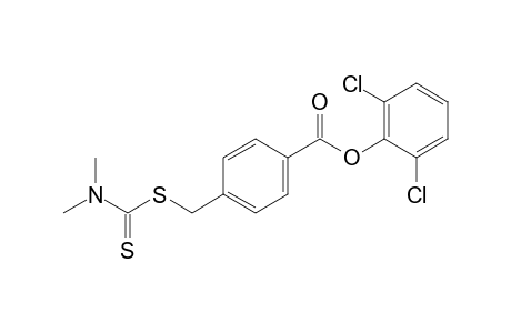 alpha-mercapto-p-toluic acid, 2,6-dichlorophenyl ester, dimethyldithiocarbamate (ester)