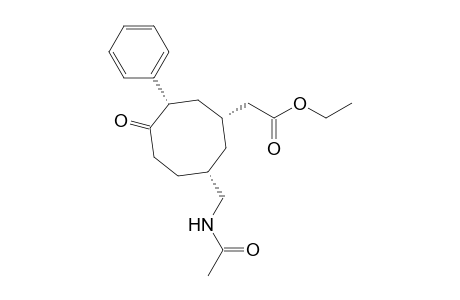 [(+-)-1.alpha.,3.alpha.,7.alpha.]-[7-[(Acetylamino)methyl]-4-oxo-3-phenylcyclooctyl]-acetic Aced Ethyl ester