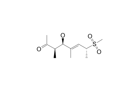 (+/-)-(3-R/S,4-R/S,5-E,7-R/S)-4-HYDROXY-3,5-DIMETHYL-7-[(METHYL)-SULFONYL]-OCT-5-EN-2-ONE