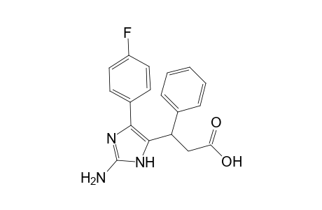 3-(2-Amino-4-(4-fluorophenyl)-1H-imidazol-5-yl)-3-phenylpropanoic acid