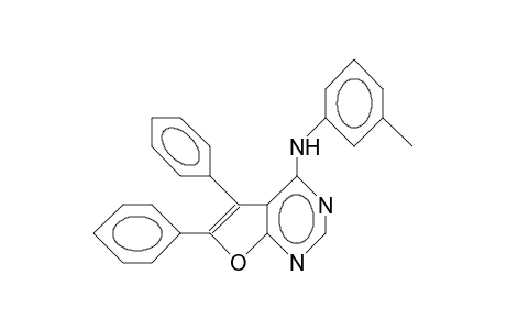 5,6-Diphenyl-N-(3-methyl-phenyl)-furo(2,3-)dipyrimidin-4-amine