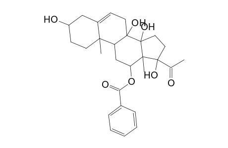 14.beta.,17.alpha.-Pregn-5-en-20-one, 3.beta.,8,12.beta.,14,17-pentahydroxy-, 12-benzoate