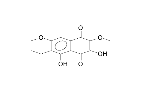 1,4-NAPHTHALENEDIONE, 6-ETHYL-3,5-DIHYDROXY-2,7-DIMETHOXY-