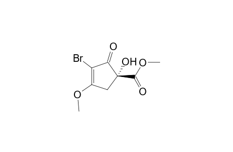 R Methyl rac-2-bromo-4-hydroxy-1-methoxy-3-oxocyclopentene-4-carboxylate