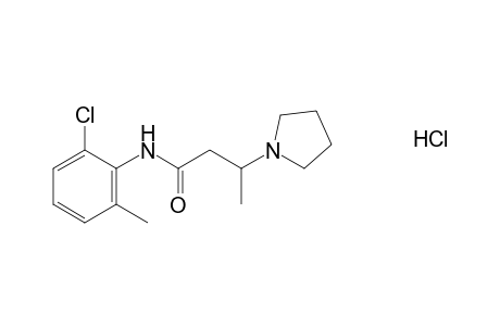 6'-chloro-3-(1-pyrrolidinyl)-o-butyrotuidide, monohydrochloride