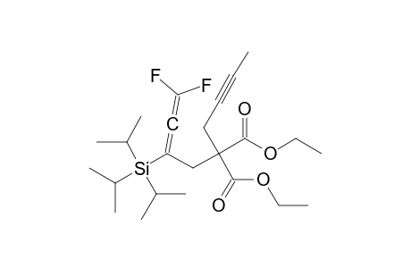 1,1-DIFLUORO-3-TRIISOPROPYLSILYL-5,5-DICARBOETHOXY-NONA-1,2-DIEN-7-YNE