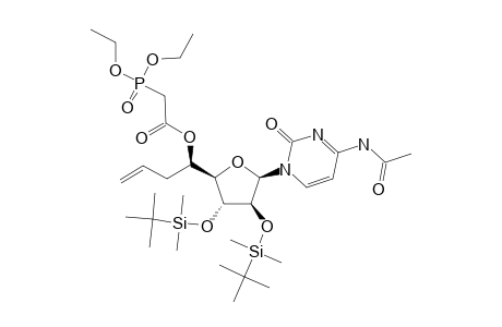 (5'R)-ALLYL-5'-O-DIETHYLPHOSPHONOACETYL-2',3'-DI-O-TERT.-BUTYLDIMETHYLSILYL-N-(4)-ACETYLCYTOSINE-ARABINOSIDE