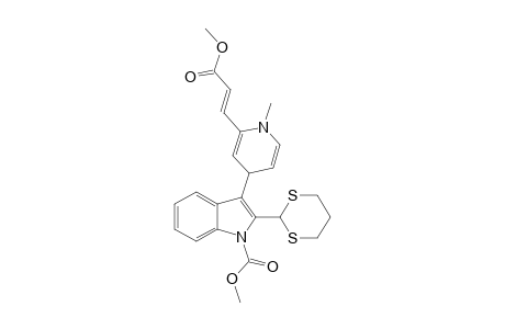 METHYL-4-[2-(1,3-DITHIAN-2-YL)-1-(METHOXYCARBONYL)-3-INDOLYL]-1-METHYL-1,4-DIHYDROPYRIDINE-3(E)-ACRYLATE