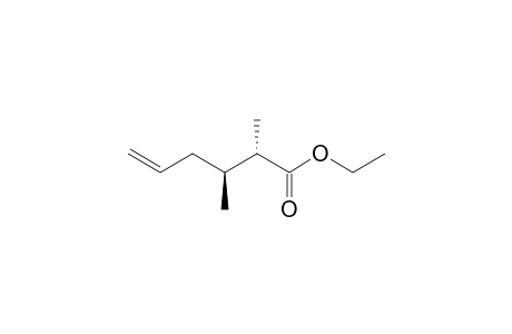 ethyl (2S,3S)-2,3-dimethylhex-5-enoate