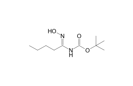 N-Boc Pentanamidoxime