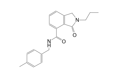 N-(4-methylbenzyl)-3-oxo-2-propyl-4-isoindolinecarboxamide