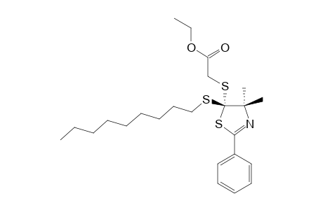 ETHYL-2-{[4,5-DIHYDRO-4,4-DIMETHYL-5-(NONYLTHIO)-2-PHENYL-1,3-THIAZOL-5-YL]-THIO}-ACETATE