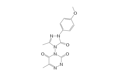 6-METHYL-4-(3'-METHYL-5'-OXO-1'-PARA-ANISYL-1,5-DIHYDRO-1,2,4-TRIAZOL-4'-YL)-3-OXO-3,4-DIHYDRO-2H-1,2,4-TRIAZIN-5-ONE