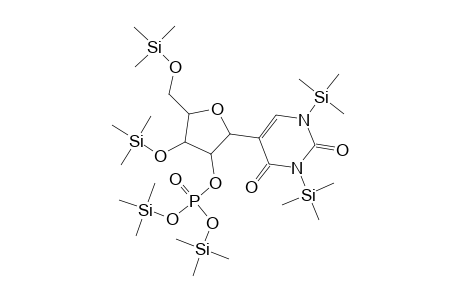 2,4(1H,3H)-Pyrimidinedione, 5-[2-O-[bis[(trimethylsilyl)oxy]phosphinyl]-3,5-bis-O-(trimethylsilyl)-.beta.-D-ribofuranosyl]-1,3-bis(trimethylsilyl)-