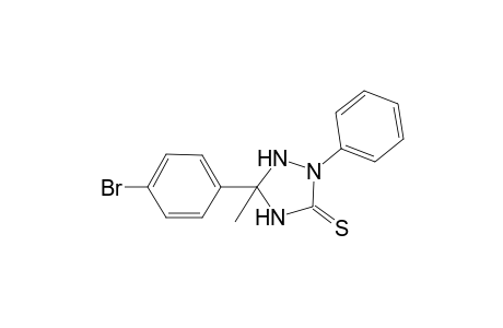 1,2,4-Triazolidine-3-thione, 5-(4-bromophenyl)-5-methyl-2-phenyl-