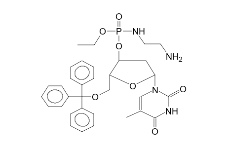 5'-TRITYLTHYMIDINE-3'-O-ETHYL-N-(2-AMINOETHYL)AMIDOPHOSPHATE