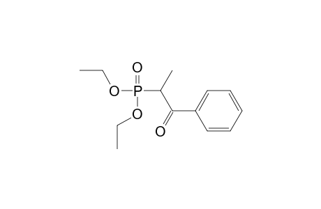 Phosphonic acid, (1-methyl-2-oxo-2-phenylethyl)-, diethyl ester