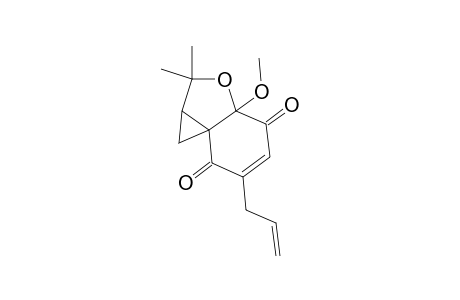 (1ARS,3ASR,7ASR)-3A-METHOXY-2,2-DIMETHYL-6-(PROP-2-ENYL)-1AH,2H-CYCLOPROPA-[C]-BENZOFURAN-4,7-(1H,3AH)-DIONE