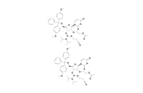 2'-O-ACETOXYETHYL-5'-O-(4,4'-DIMETHOXYTRITYL)-3'-O-(2-CYANOETHYL-N,N-DIISOPROPYLPHOSPHORAMIDITE)-2-THIOURIDINE