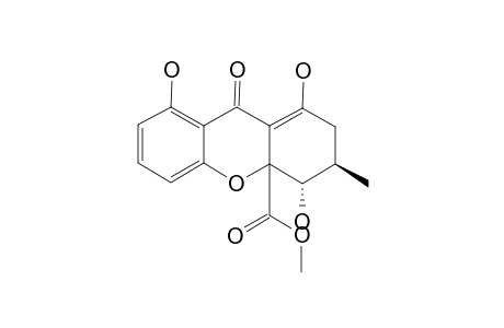 (EPI)-(3R,4S)-METHYL-1,4,8-TRIHYDROXY-3-METHYL-9-OXO-3,4,4A,9-TETRAHYDRO-2H-XANTHENE-4A-CARBOXYLATE;MAIN-EPIMER