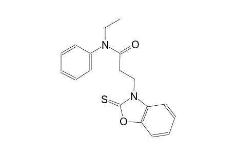 3-benzoxazolepropanamide, N-ethyl-2,3-dihydro-N-phenyl-2-thioxo-