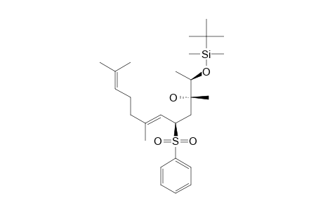 (2R,3S,5R,6E)-2-[(TERT.-BUTYLDIMETHYLSILYL)-OXY]-5-(PHENYLSULFONYL)-3,7,11-TRIMETHYL-6,10-DODECADIEN-3-OL