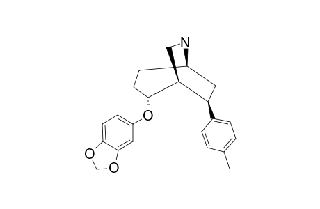 1-ALPHA-(3'',4''-(METHYLENEDIOXY)-PHENOXY)-3-BETA-(4-METHYLPHENYL)-8-DEMETHYL-AZABICYCLO-[3.2.2]-NONANE