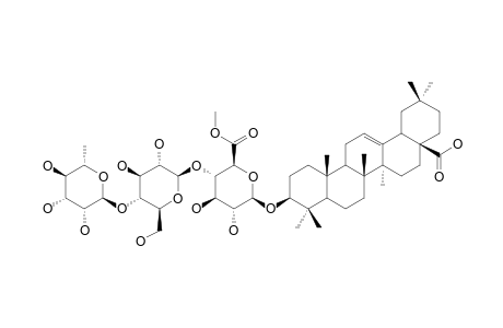 3-O-BETA-[RHAMNOPYRANOSYL-(1->4)-GLUCOPYRANOSYL-(1->4)-(6-O-METHYL)-GLUCURONOPYRANOSYL]-OLEANOLIC-ACID