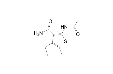 2-(acetylamino)-4-ethyl-5-methyl-3-thiophenecarboxamide