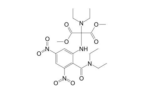 N,N-Diethyl-2-[(dimethoxycarbonyl)(diethylamino)methyl]amino-4,6-dinitrobenzamide