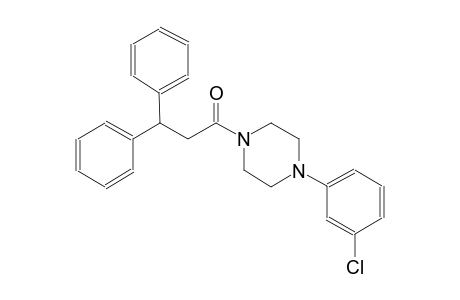 1-(3-chlorophenyl)-4-(3,3-diphenylpropanoyl)piperazine