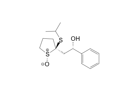 (1R*,2R*,2' S*)-2-(Isopropylthio-2-(2'-hydroxy-2'-phenylethyl)hiolane - 1-oxide