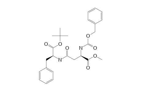 TERT.-BUTYL-[(2R)-N-BENZYLOXYCARBONYL-ALPHA-METHYL-ASPARTYL]-BETA-(2S)-PHENYLALANINATE-DIESTER