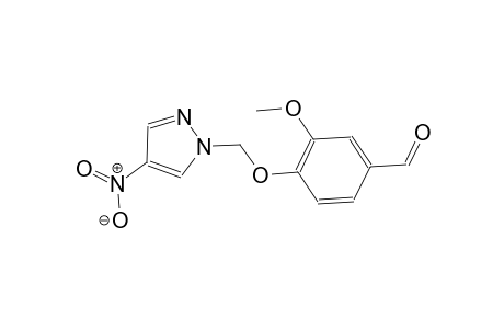 3-methoxy-4-[(4-nitro-1H-pyrazol-1-yl)methoxy]benzaldehyde