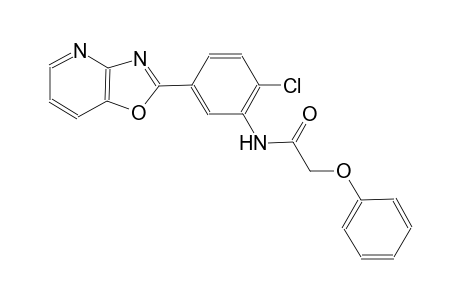 N-(2-chloro-5-[1,3]oxazolo[4,5-b]pyridin-2-ylphenyl)-2-phenoxyacetamide