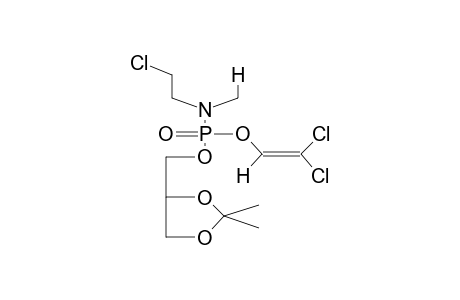 1,2-O,O-ISOPROPYLIDENGLYCEROL, BETA,BETA-DICHLOROVINYL-N-METHYL-N-BETA-CHLOROETHYLAMIDOPHOSPHATE