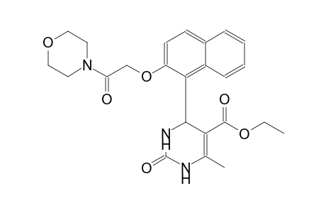 2-keto-4-[2-(2-keto-2-morpholino-ethoxy)-1-naphthyl]-6-methyl-3,4-dihydro-1H-pyrimidine-5-carboxylic acid ethyl ester