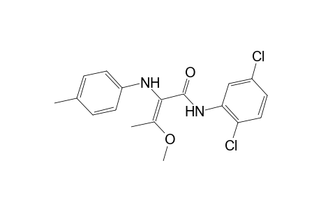 (2E)-N-(2,5-Dichlorophenyl)-3-methoxy-2-(4-toluidino)-2-butenamide