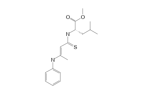 METHYL-(S)-(-)-4-METHYL-2-(3-(PHENYLAMINO)-BUT-2-ENETHIOYLAMINO)-PENTANOATE