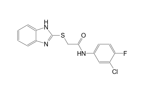 2-(1H-benzimidazol-2-ylsulfanyl)-N-(3-chloro-4-fluorophenyl)acetamide